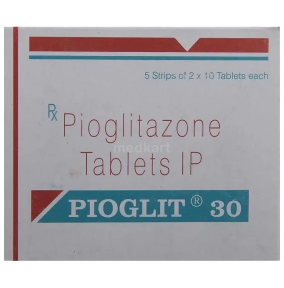 pioglit 30mg tablet 10's